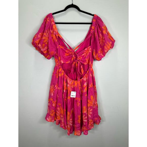 Free People NWT Perfect Day Printed Floral Dress size Large - Picture 5 of 8